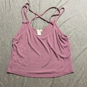 Cross cross crop top